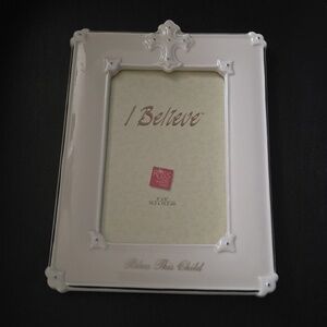 Russ White Decorative Frame with Cross Accent